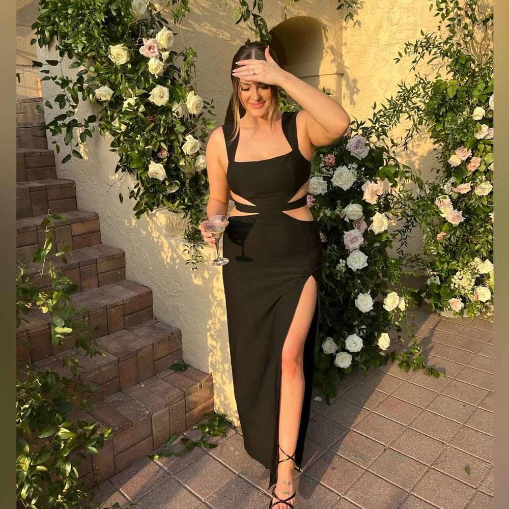 REVOLVE Cut Out Gown in Black